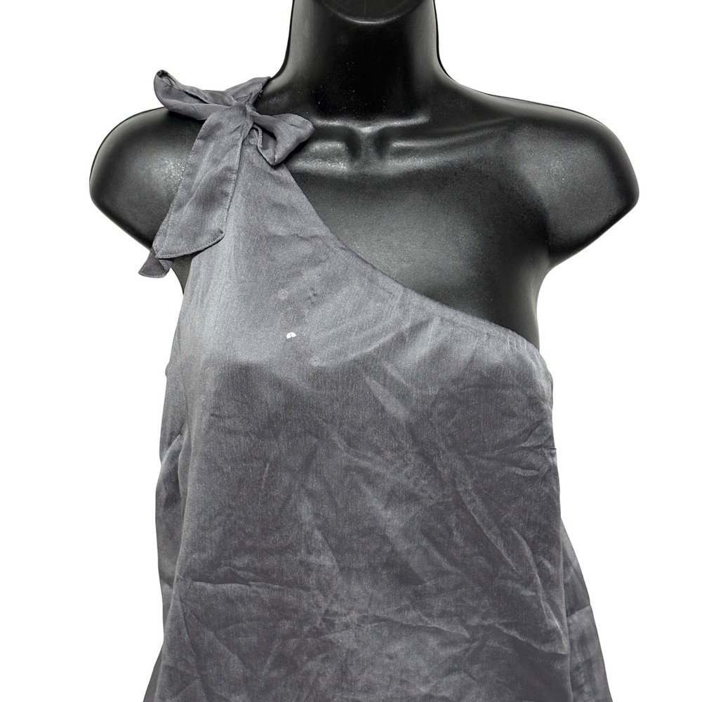 NWT The Limited One Shoulder Top Womens Gray Sequin Whimsigoth Retro Y2K Size XS - Picture 12 of 12